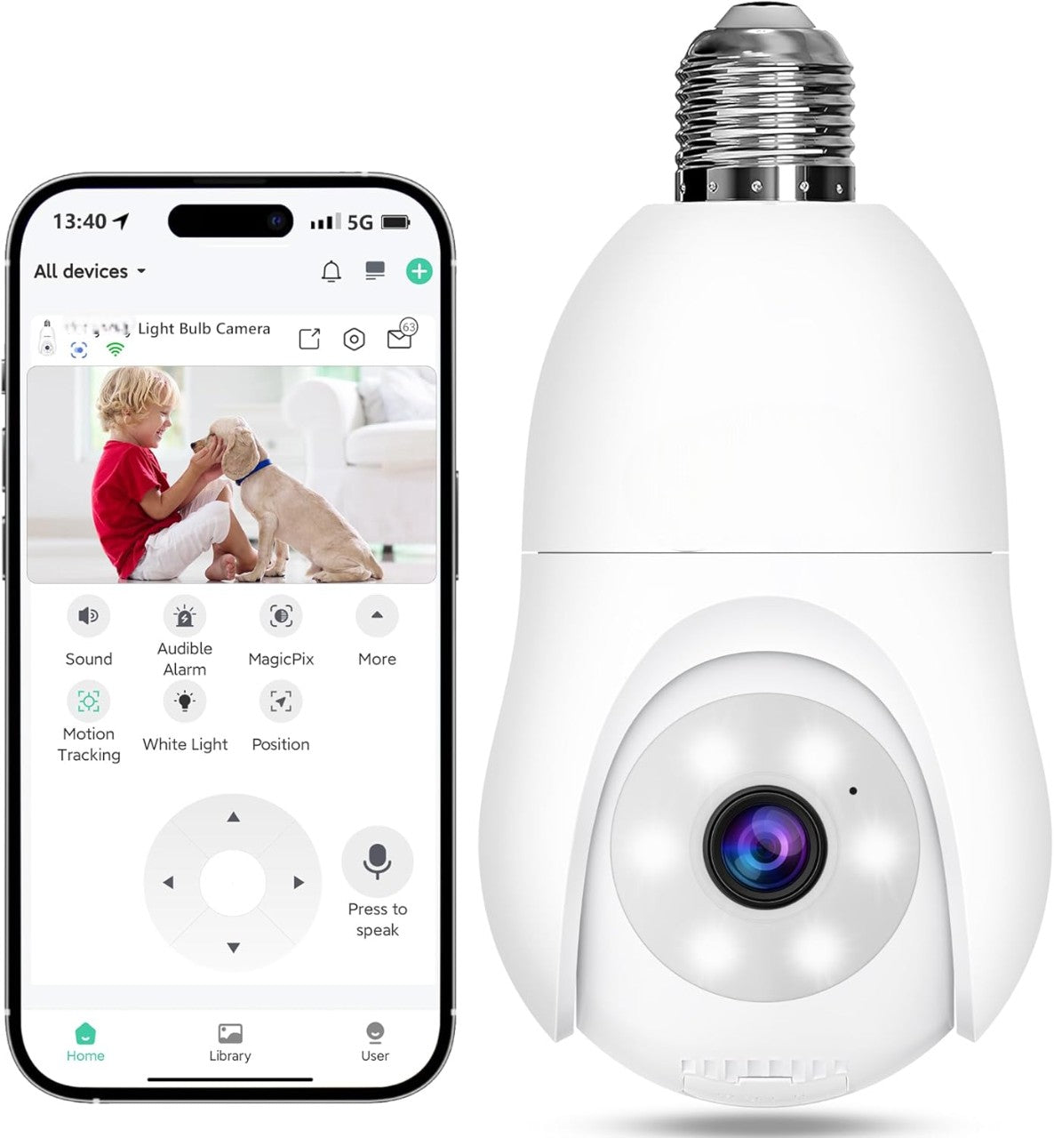 Ultimate Light Bulb Security Camera - 12 Features in 1