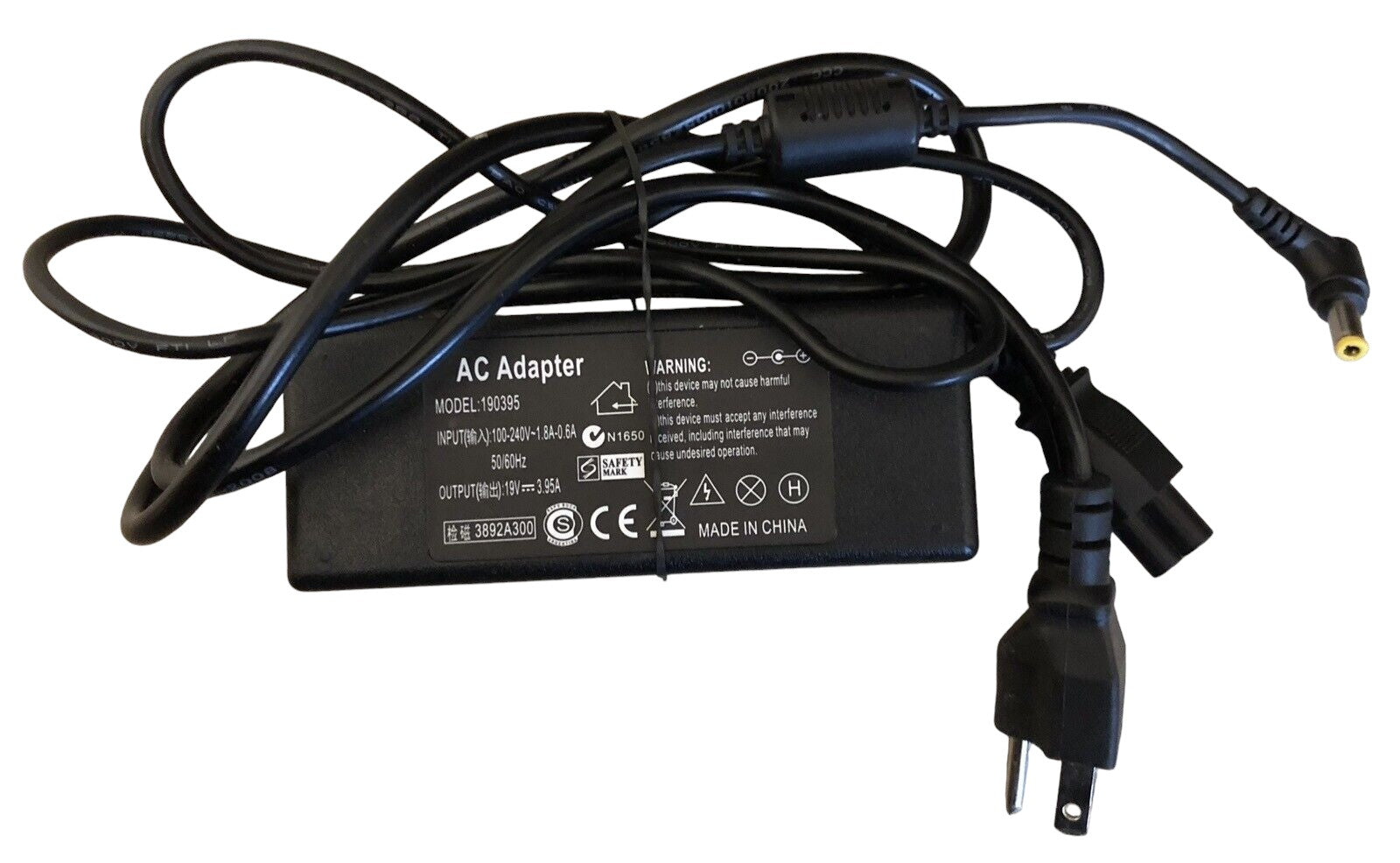 Replacement AC Adapter Power Supply Cord for Toshiba Satelite